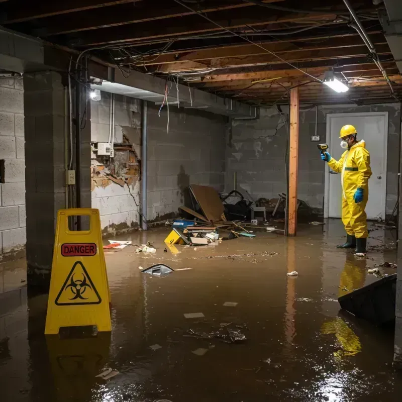 Flooded Basement Electrical Hazard in Rich County, UT Property